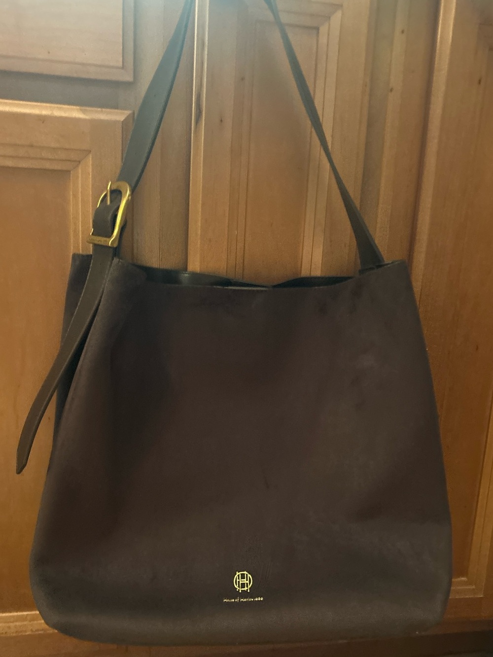House of Harlow 1960 Brown Hobo Suede Bag